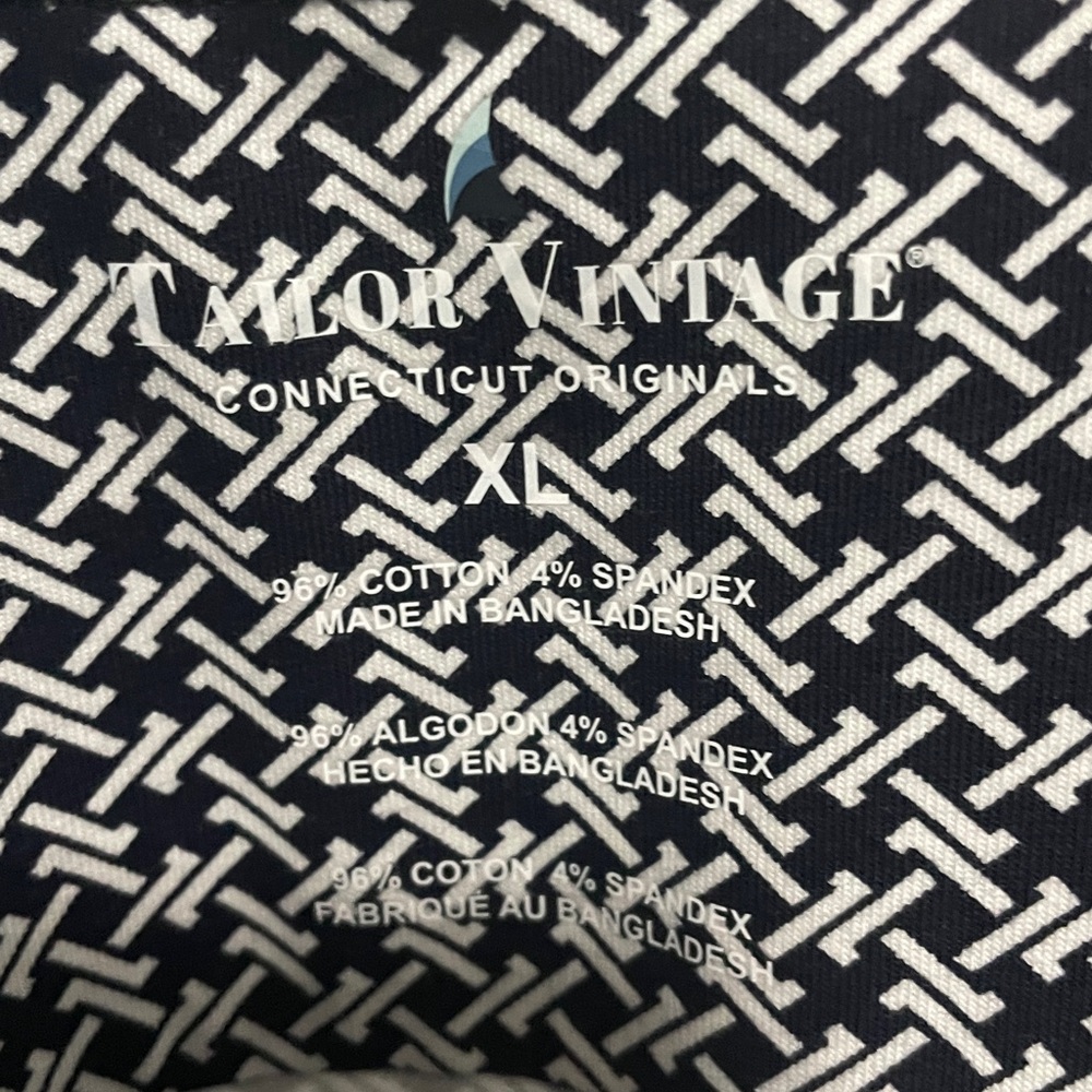 Tailor Vintage Black and White Geometric Shirt - Picture 3 of 3